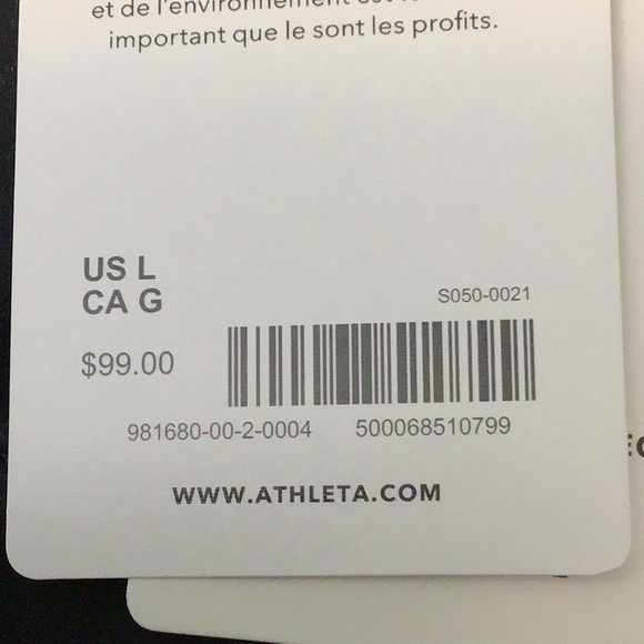 Athleta Elation Straight Leg Pants—Black Certified B Corp Quick Dry, Compression - Picture 8 of 8